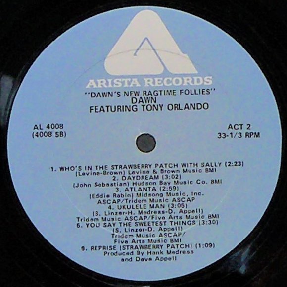 Dawn's New Ragtime Follies Featuring Tony Orlando- CLEANED AND TESTED! - Picture 7 of 7